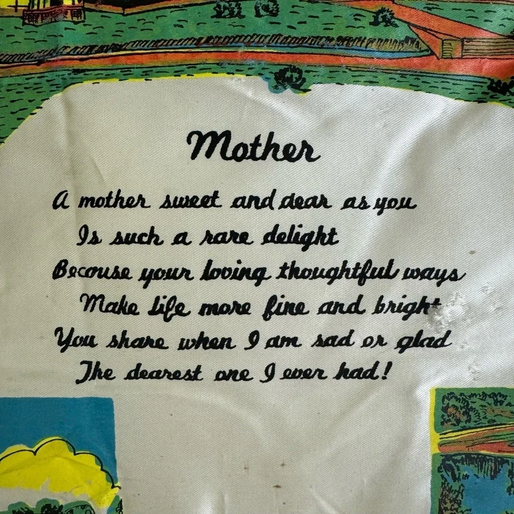 World War II WW2 Fort‎ Knox Kentucky MOTHER poem Satin Souvenir Throw Pillow